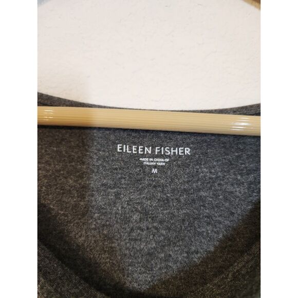 Eileen Fisher Sleeveless Gray Cowl Neck Tunic Top | Size M - Picture 3 of 8